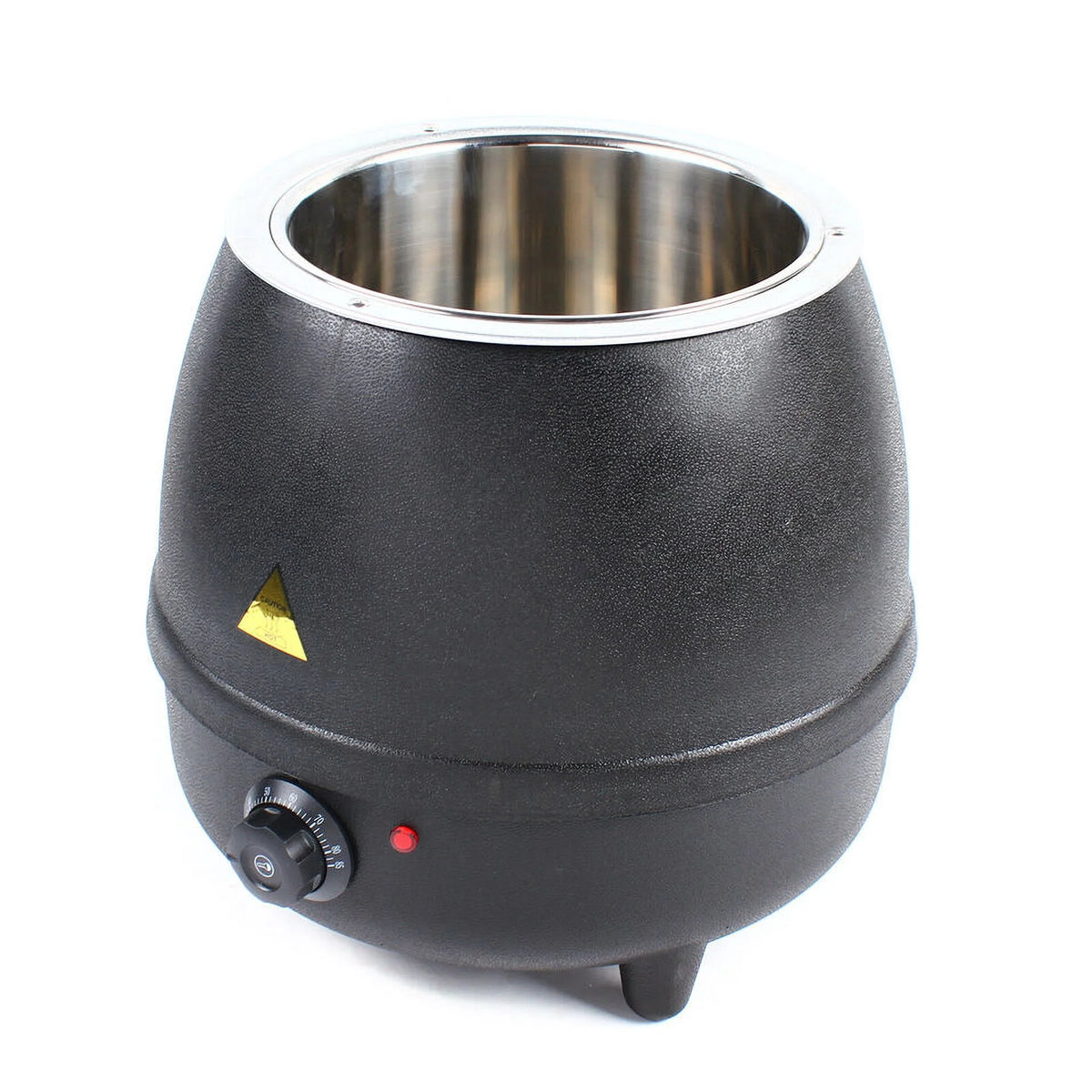 10L Commercial Electric Soup Kettle Stainless Steel 400W Black L9529