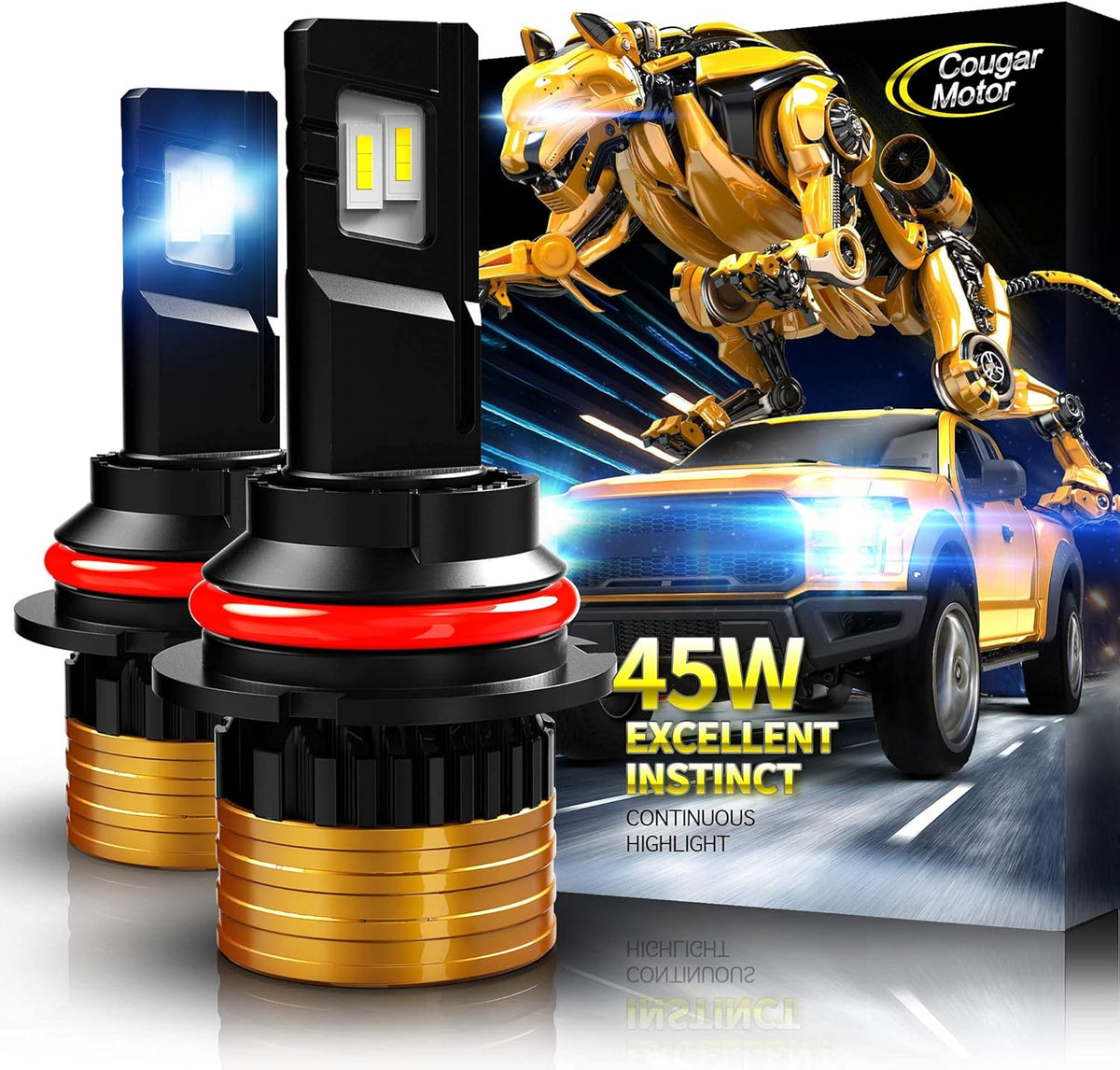 9007 LED Bulb HB5 6500K Cool White All-in-One Conversion Kit Pack of 2 C29093
