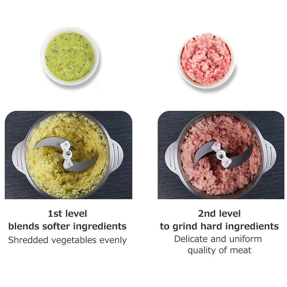 2L Stainless Steel Electric Meat Grinder X74804