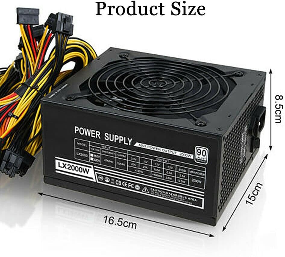 Modular Mining Power Supply 2000W PSU for 8 GPU Rig V219709
