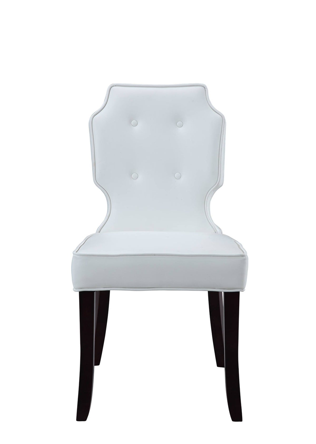Tufted Dining Side Chair Set of 2 Black O411737
