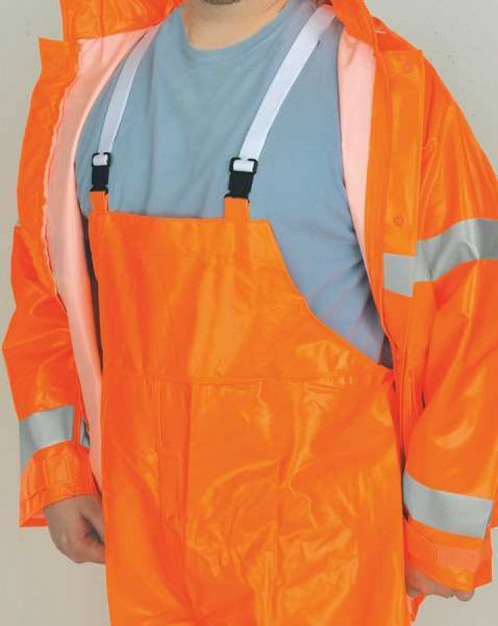 Rain Suit Jacket and Bib, Class 1, Type O, 4XL A89780