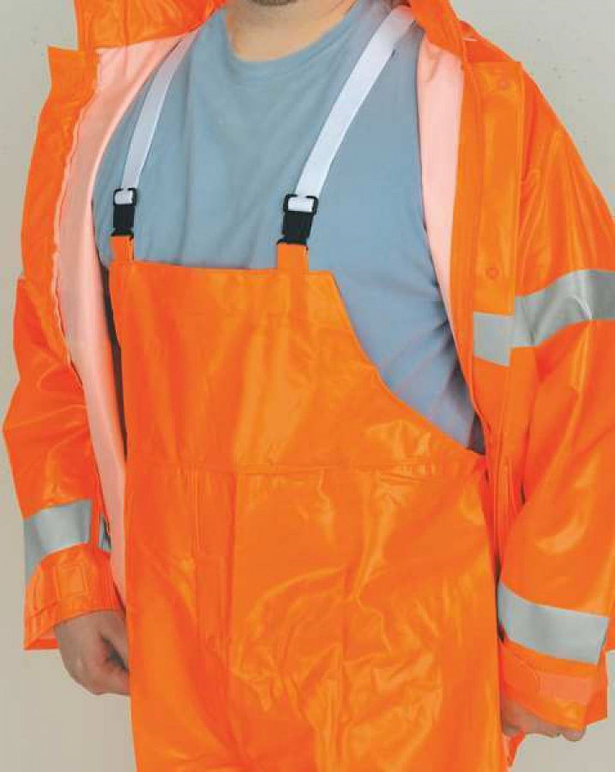 Rain Suit Jacket and Bib, Class 1, Type O, 4XL A89780
