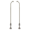Freestanding Offset Tub Supply Lines - Nickel, Silver H6260