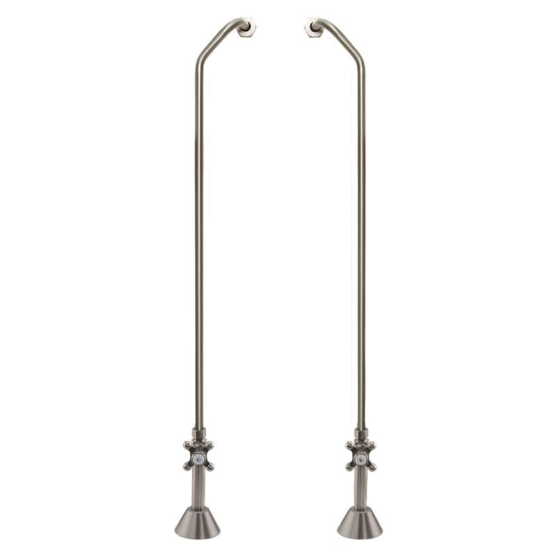 Freestanding Offset Tub Supply Lines - Nickel, Silver H6260