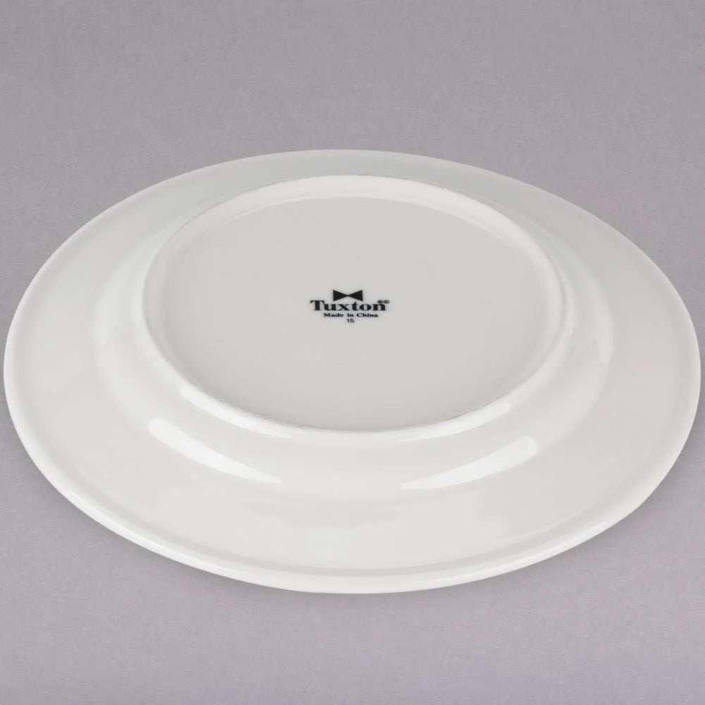12/Case 10x22 Eggshell Wide Rim China Plate Z8302