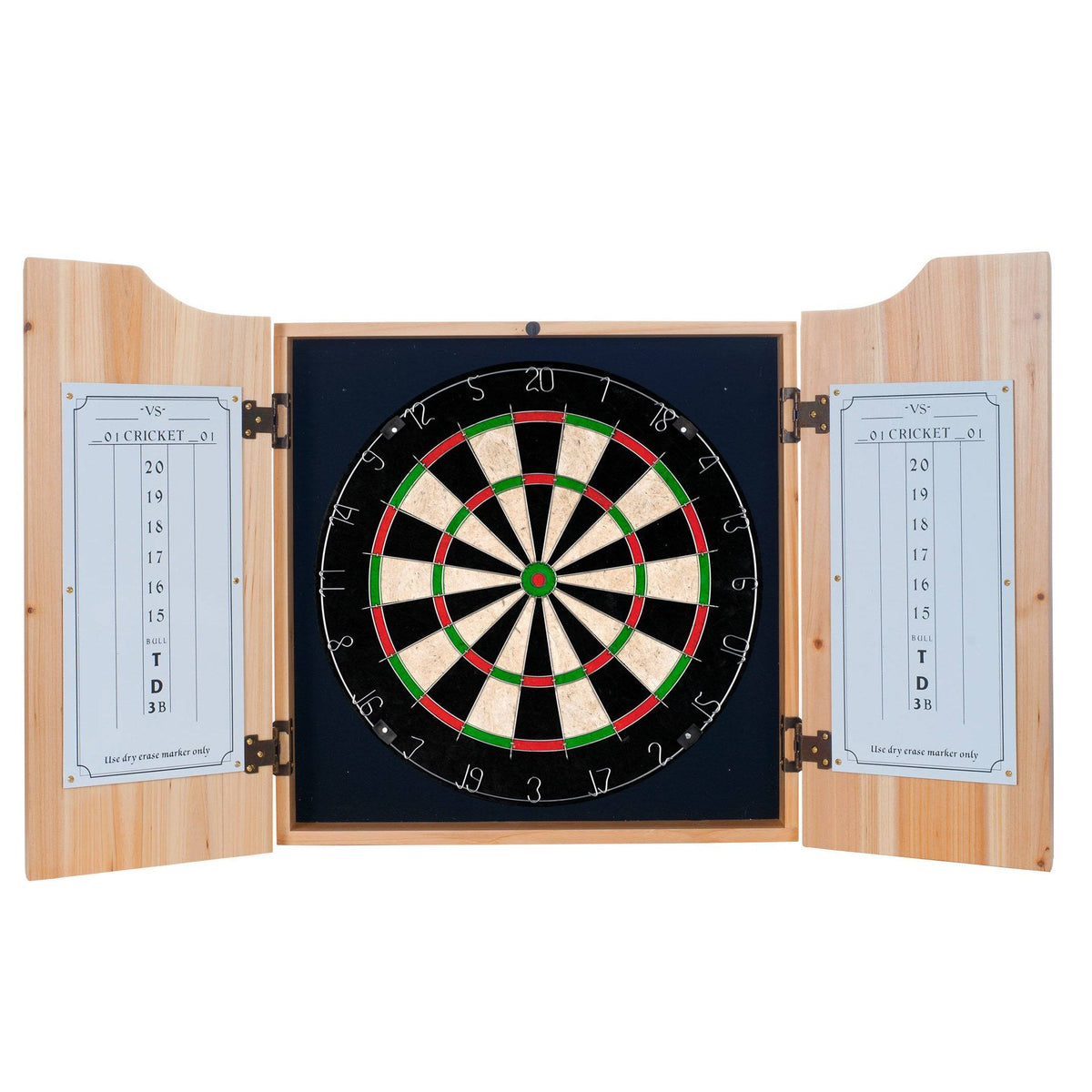 Dart Cabinet Set with Darts and Board A66637