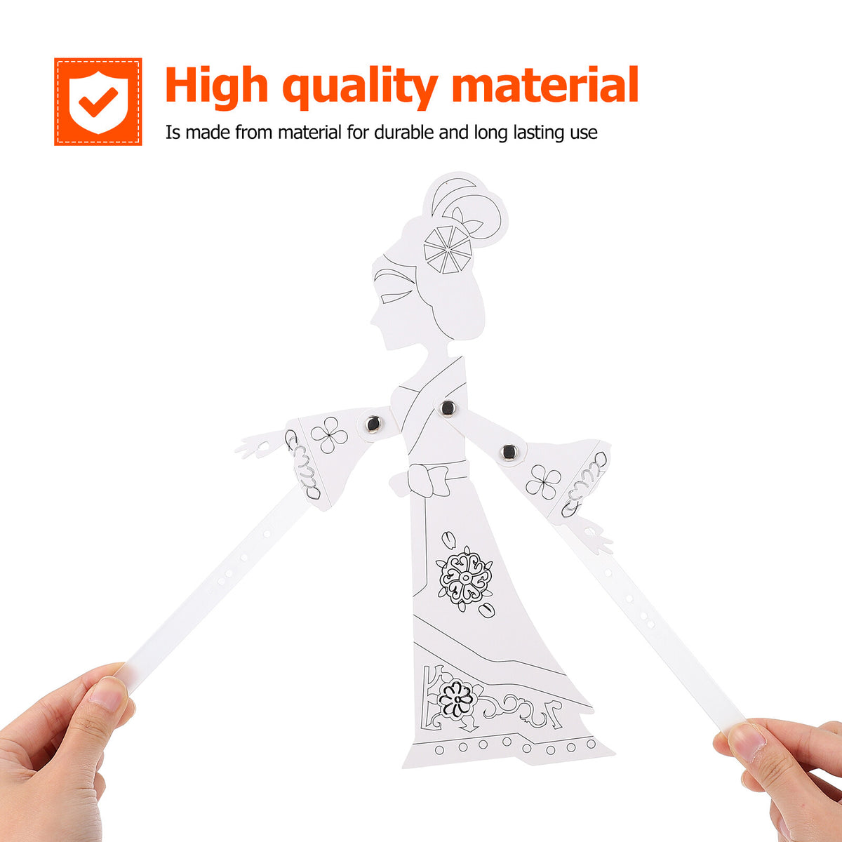 DIY Material Kit Toys for Toddlers Shadow Puppetry Making Tools Chinese Handmade Materials Child G158
