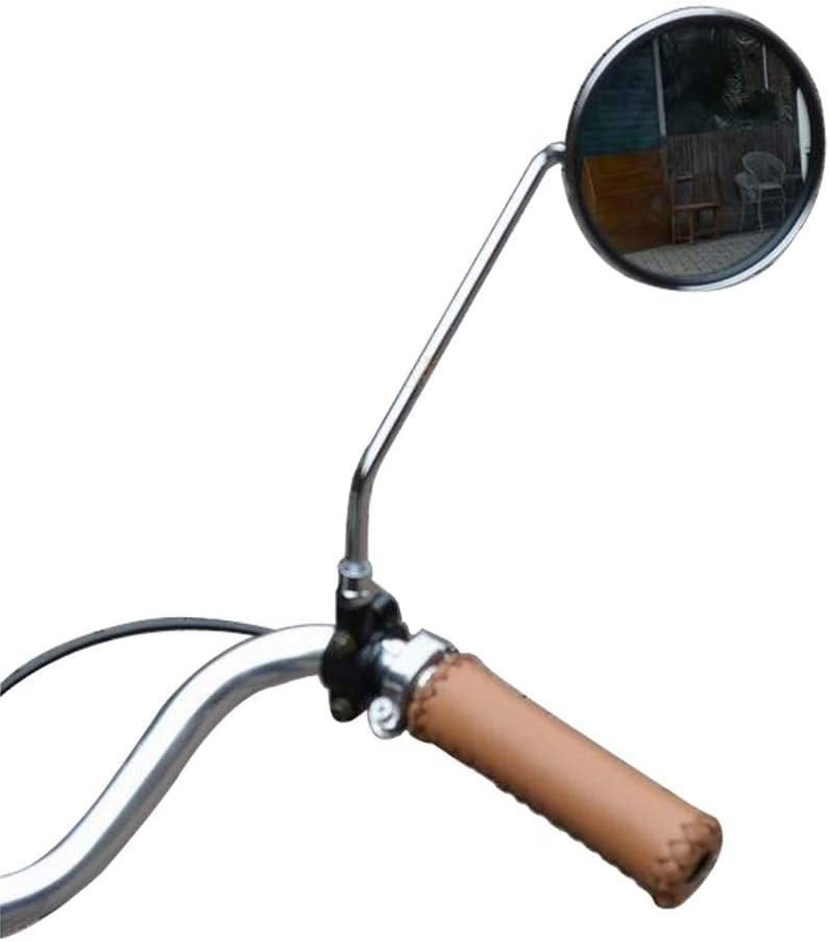 Vintage Bicycle Metal Side Mirror Stainless Steel Frame Y96719