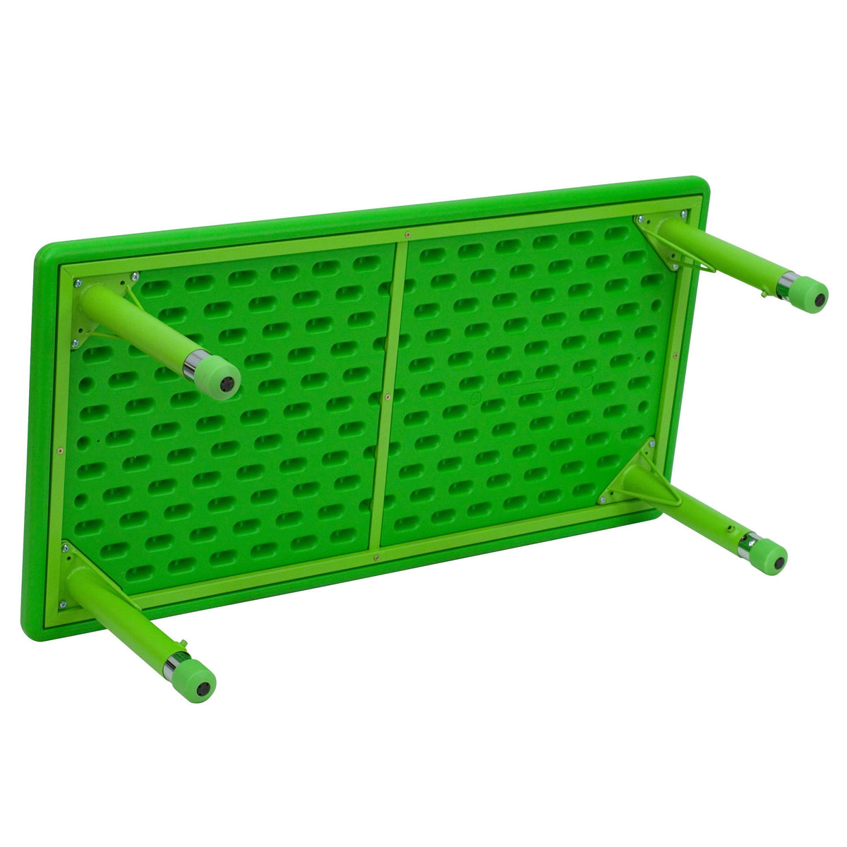 Green Plastic Height Adjustable Activity Table Set with 4 Chairs Q463693