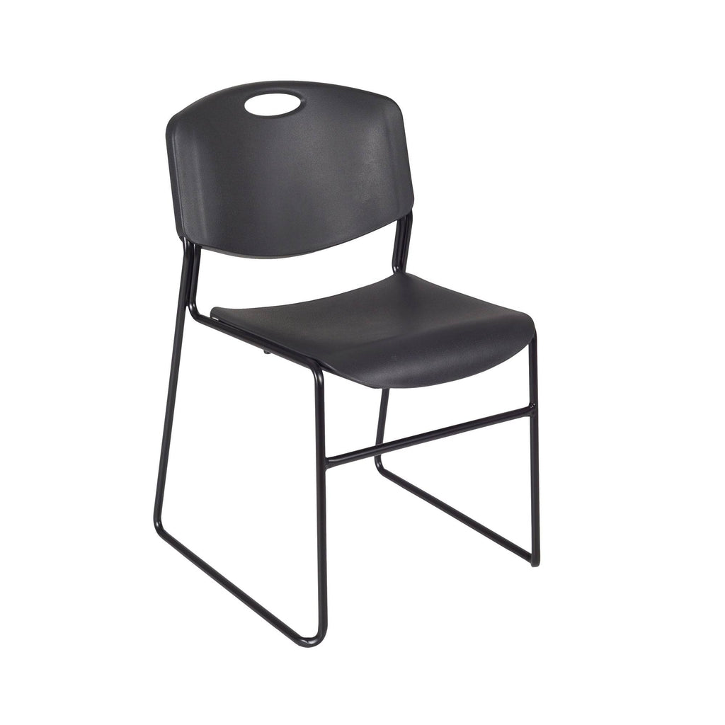 Mahogany Height Adjustable Mobile Classroom Table with 2 Stack Chairs I898