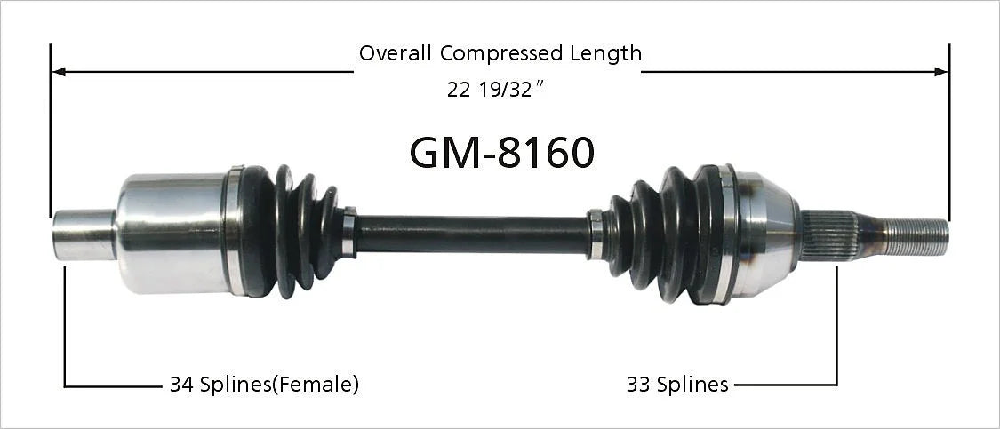 CV Axle Shaft P497622