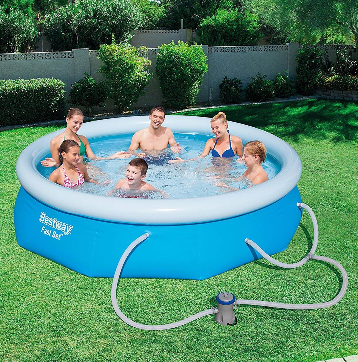 Inflatable Above Ground Swimming Pool with Filter Pump R867746