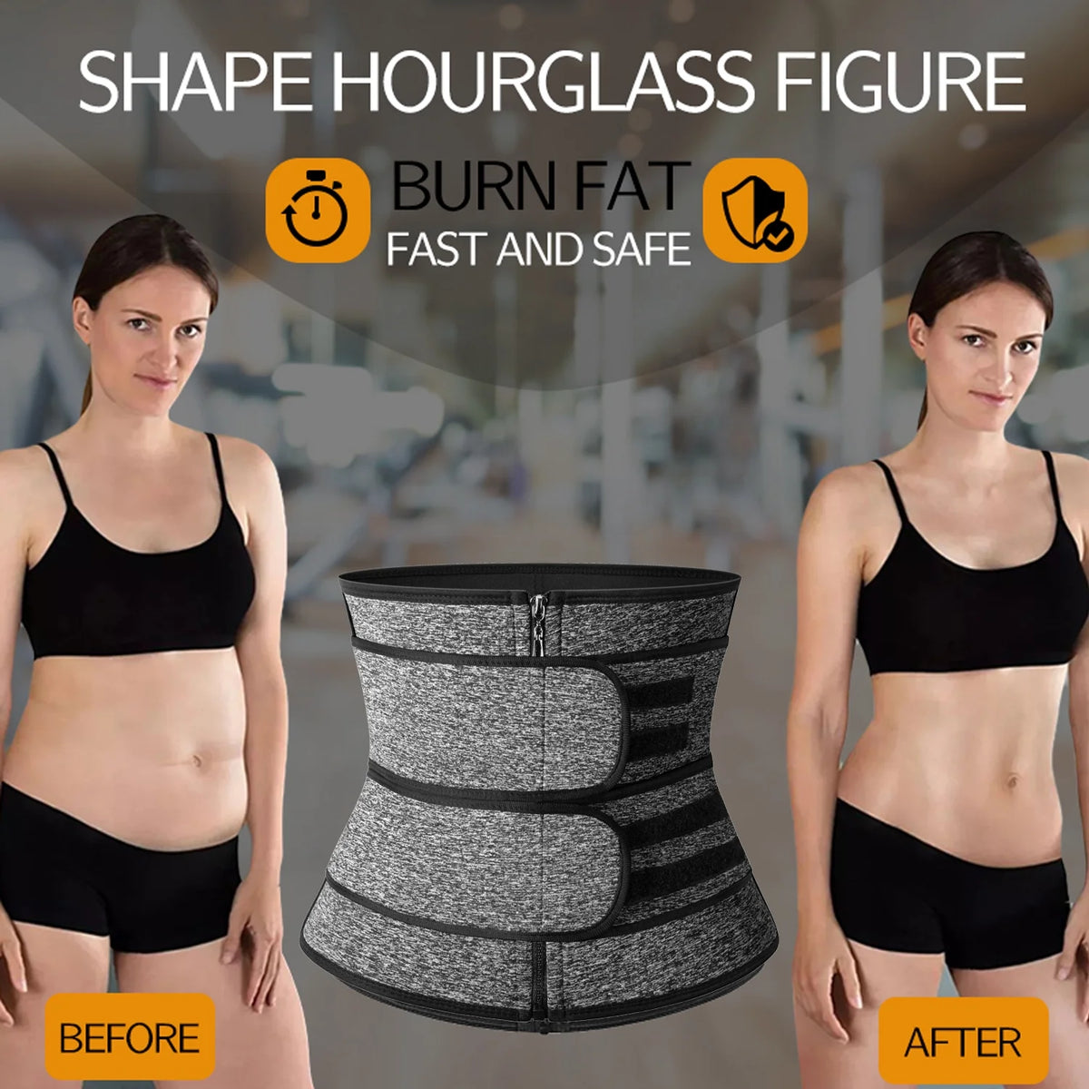 Waist Trainer Trimmer Body Shaper Belt J5197