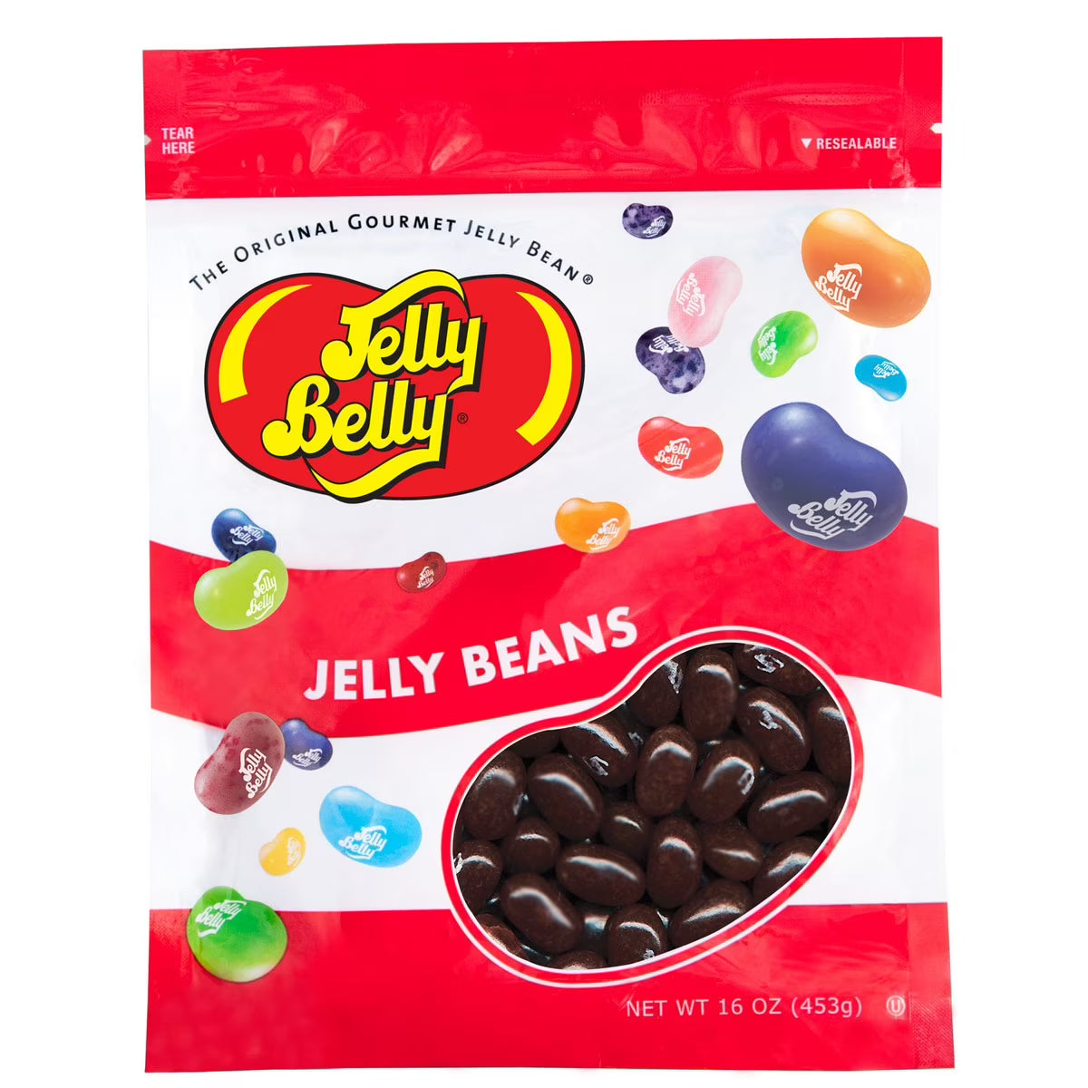 Chocolate Pudding Jelly Beans, 1 Pound (16 Ounces), Resealable Bag D3942