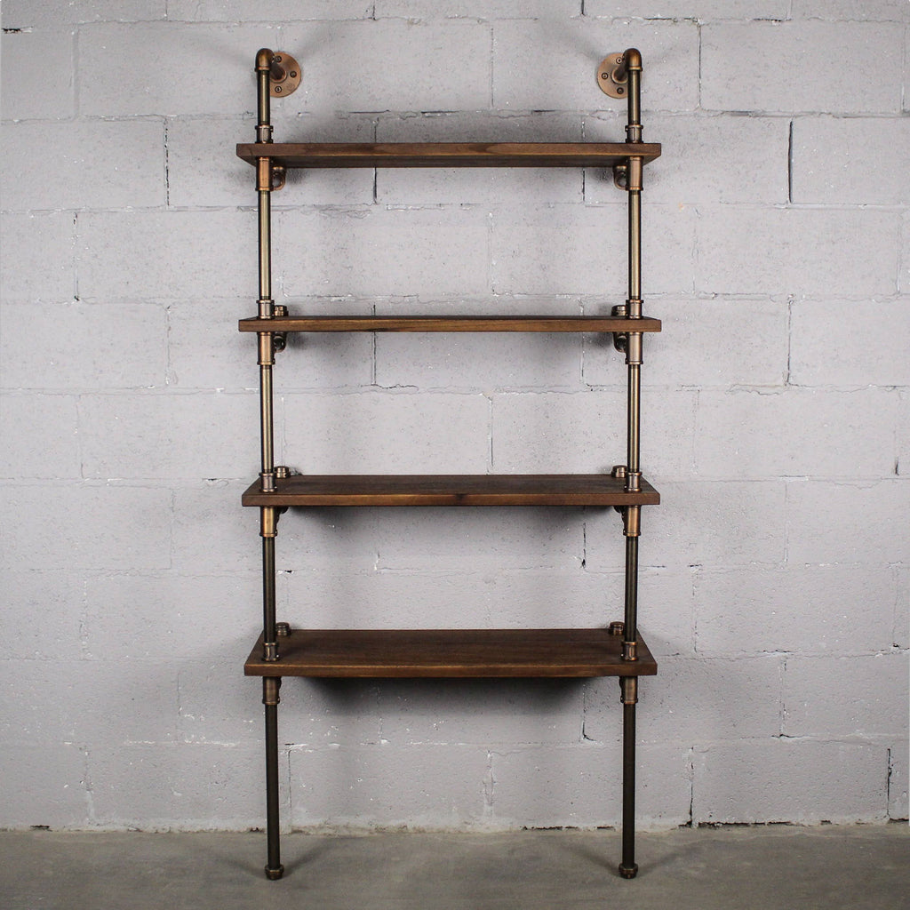 Rustic Bronze Etagere Bookcase Display K596