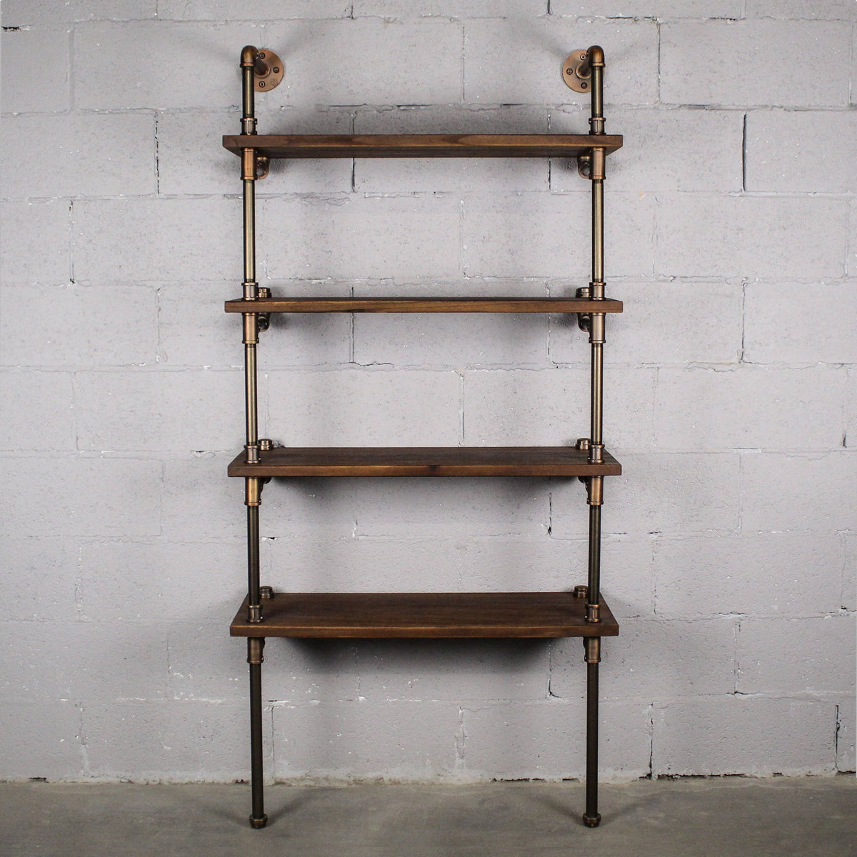 Rustic Bronze Etagere Bookcase Display K596