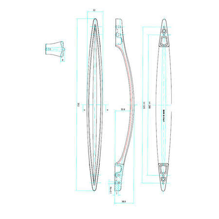 Graphite Cabinet Pull Y3246