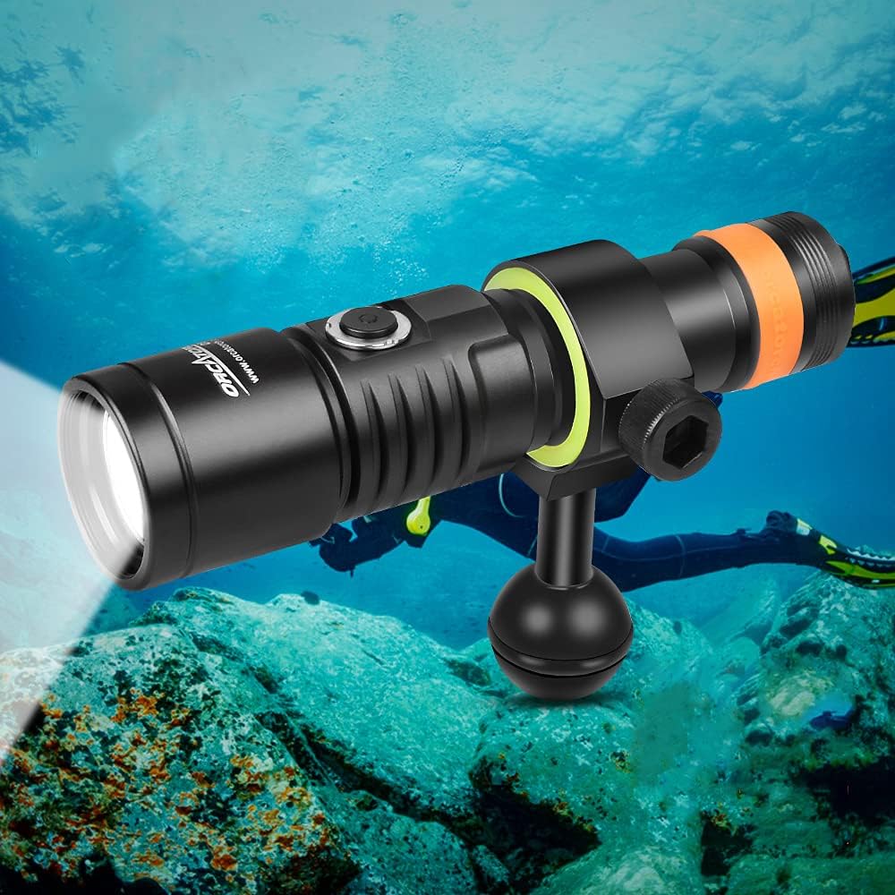 1200 Lumen Scuba Diving Video Light with 140 Degrees Wide Beam Angle F667