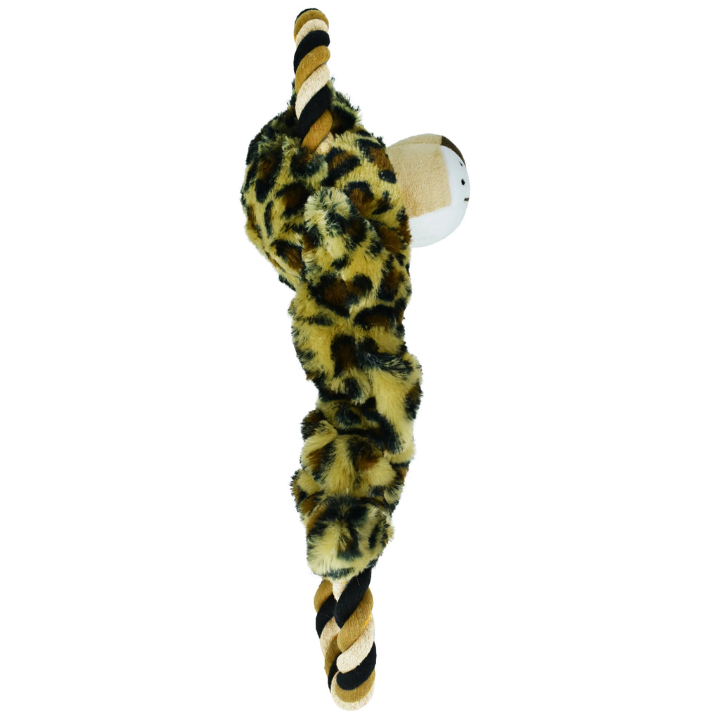 Leopard Dog Toy with Rope J959902