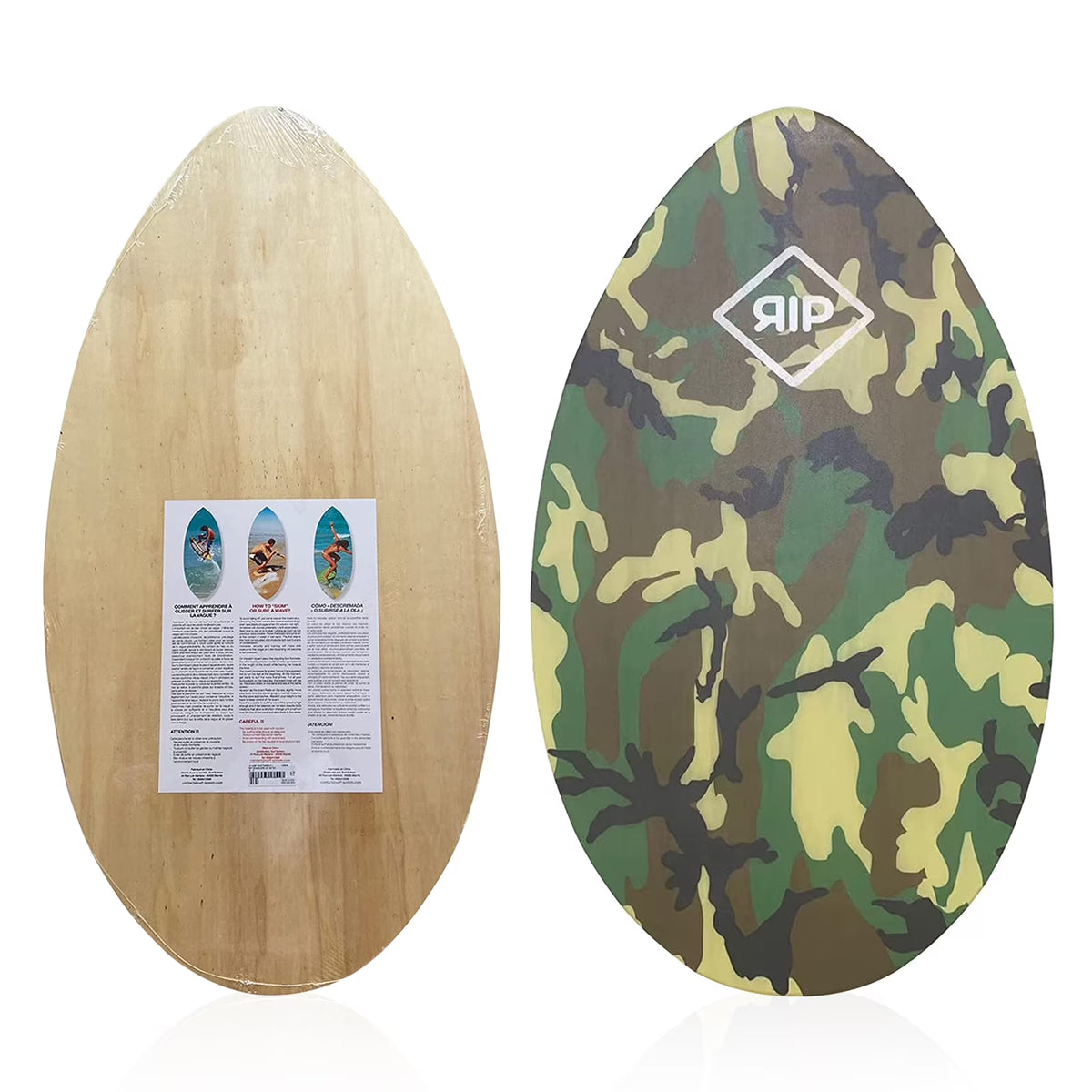 37" Camouflage Wooden Skimboard L40201