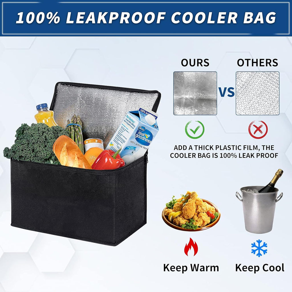 Waterproof Car Trunk Storage Organizer with Insulated Leakproof Cooler Bag B371125
