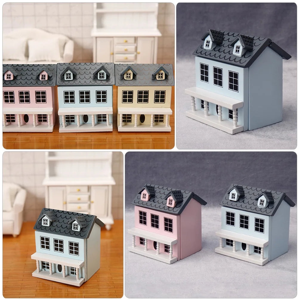 Miniature Wooden House Model D51427