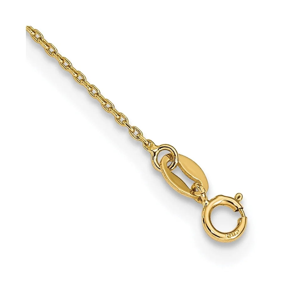 14k Tri-Color Gold Beaded Rosary Necklace 18inch Y67569