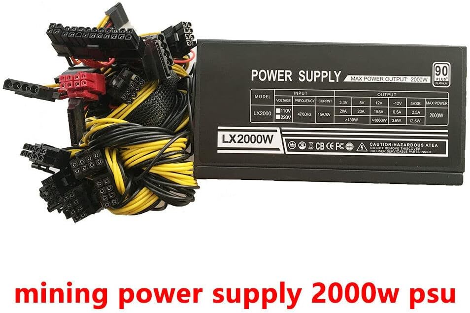 Modular Mining Power Supply 2000W PSU for 8 GPU Rig V219709