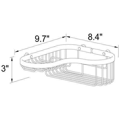 Satin Nickel Large Combination Corner Basket H6363