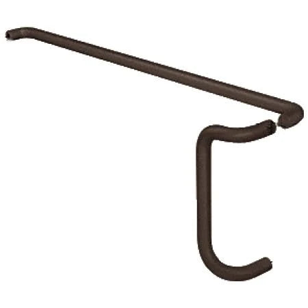 Painted Dark Bronze Solid Push Bar and Pull Handle Set P899
