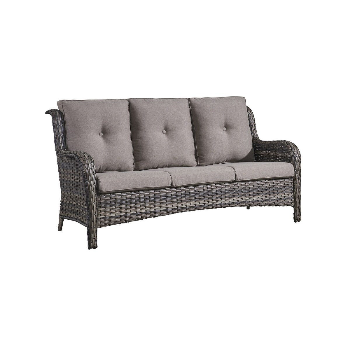 Rattan Wicker Sectional Sofa Set with Ottomans C4377