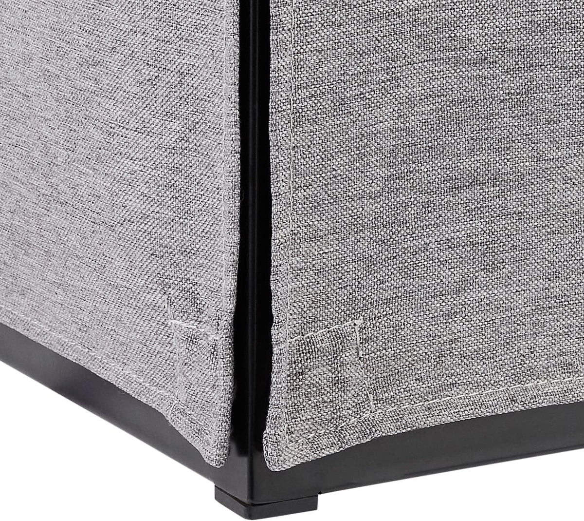 Grey Folding Ottoman Sleeper Sofa Bed Y91535