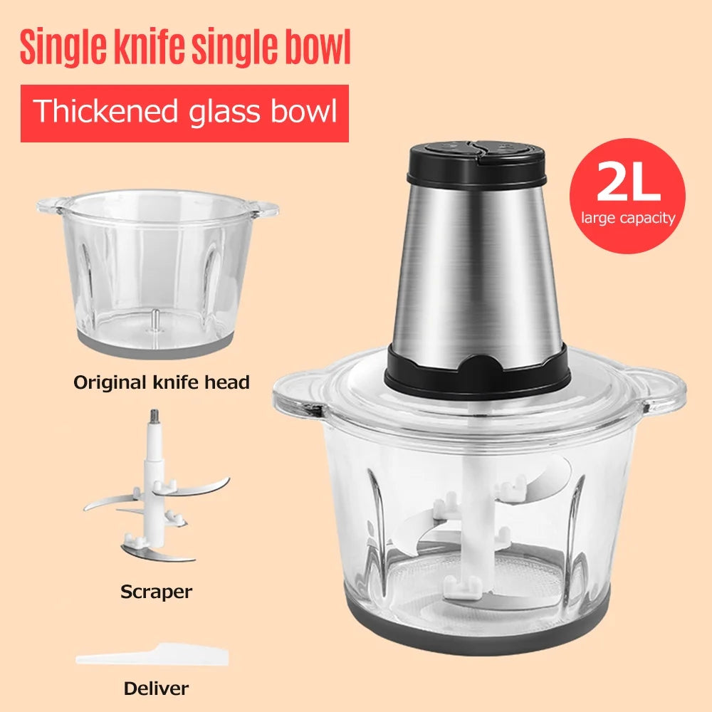 2L Stainless Steel Electric Meat Grinder X74804