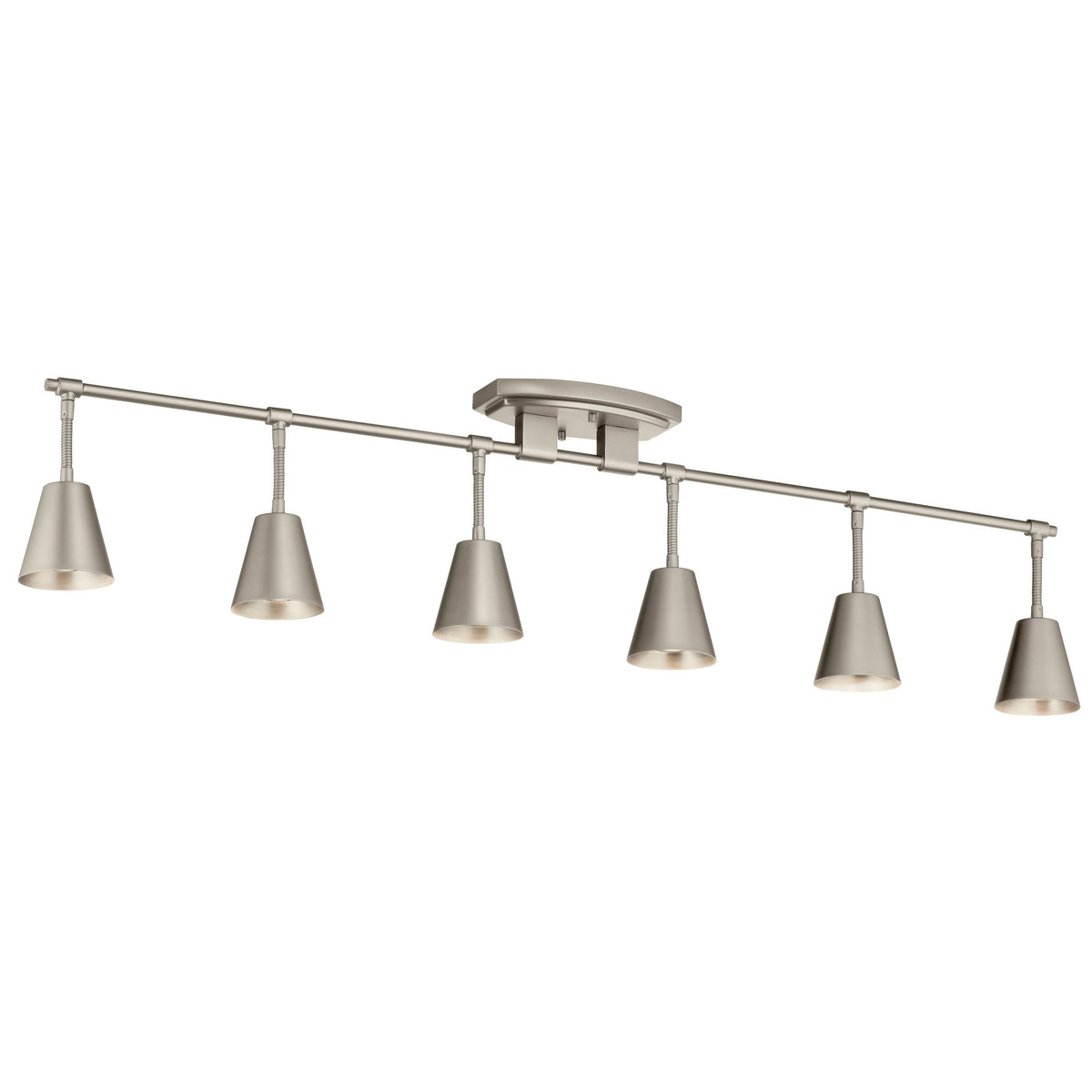 Satin Nickel 6 Light Rail Light X9048
