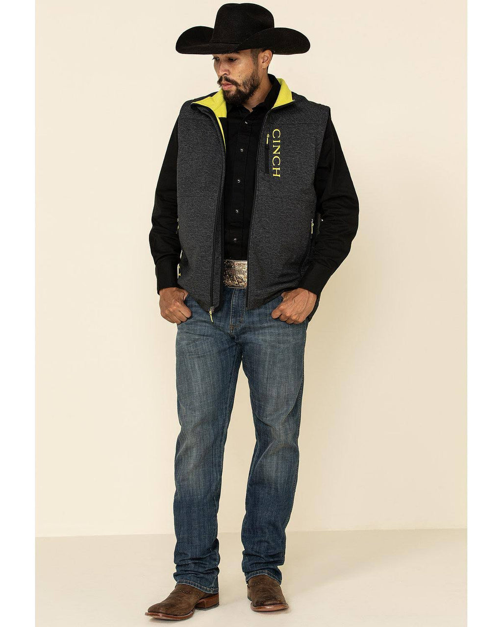 Charcoal Grey Bonded Vest N66914