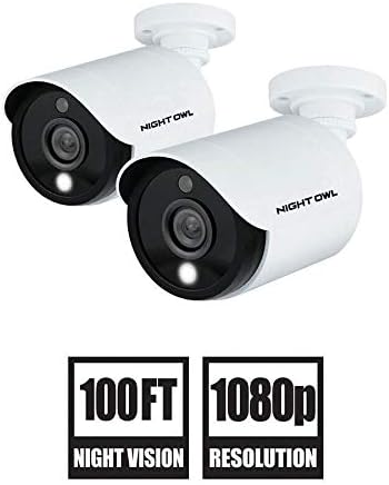 1080p HD Weatherproof Indoor/Outdoor Add-on Cameras with Night Vision, 2-Pack E587770