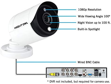 1080p HD Weatherproof Indoor/Outdoor Add-on Cameras with Night Vision, 2-Pack E587770