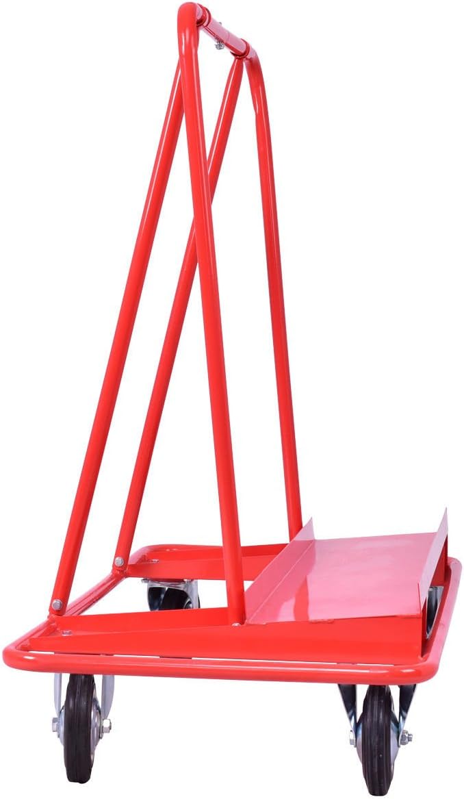 Red Drywall Sheet Cart Dolly D9610