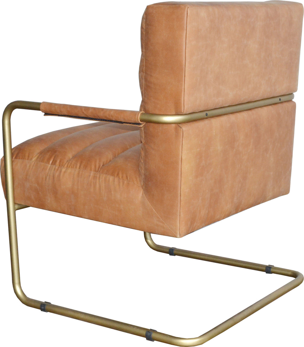 Vintage Cider Bonded Leather Chair Q443