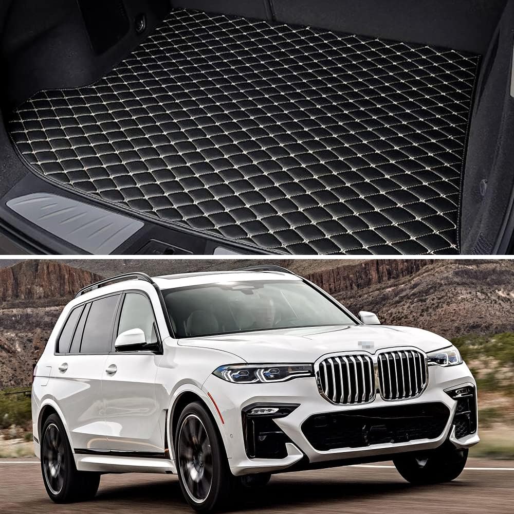 Black Car Trunk Mat Cargo Liner Pack of 2 X963