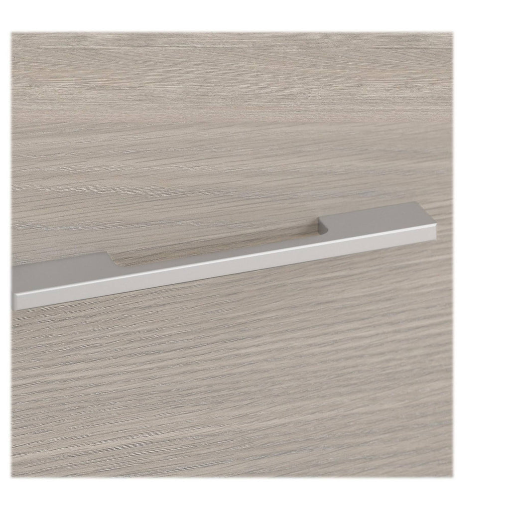 5 Shelf Bookcase with Doors, Sand Oak L2371