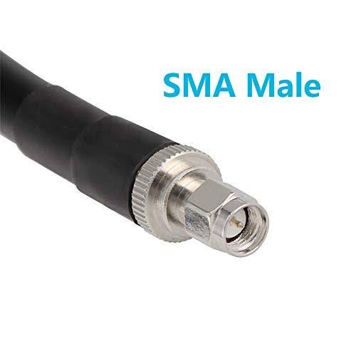 100 ft Low-Loss Coaxial Extension Cable (50 Ohm) SMA Male to SMA Female Y165