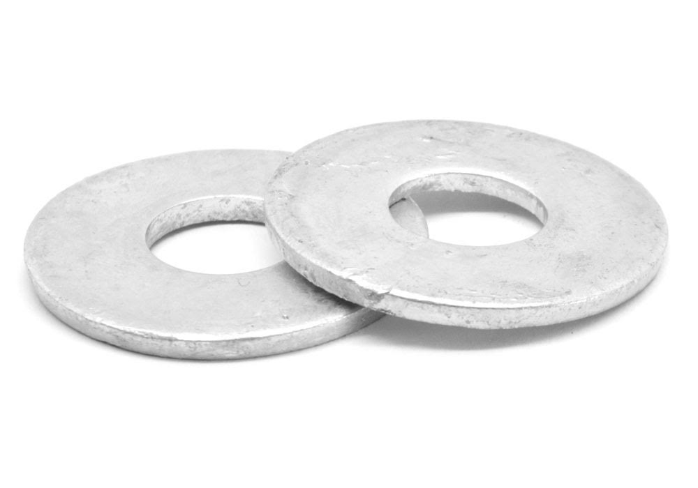 1 1/8x22 Flat Washer USS Pattern Low Carbon Steel Hot Dip Galvanized Pk 50 S69100