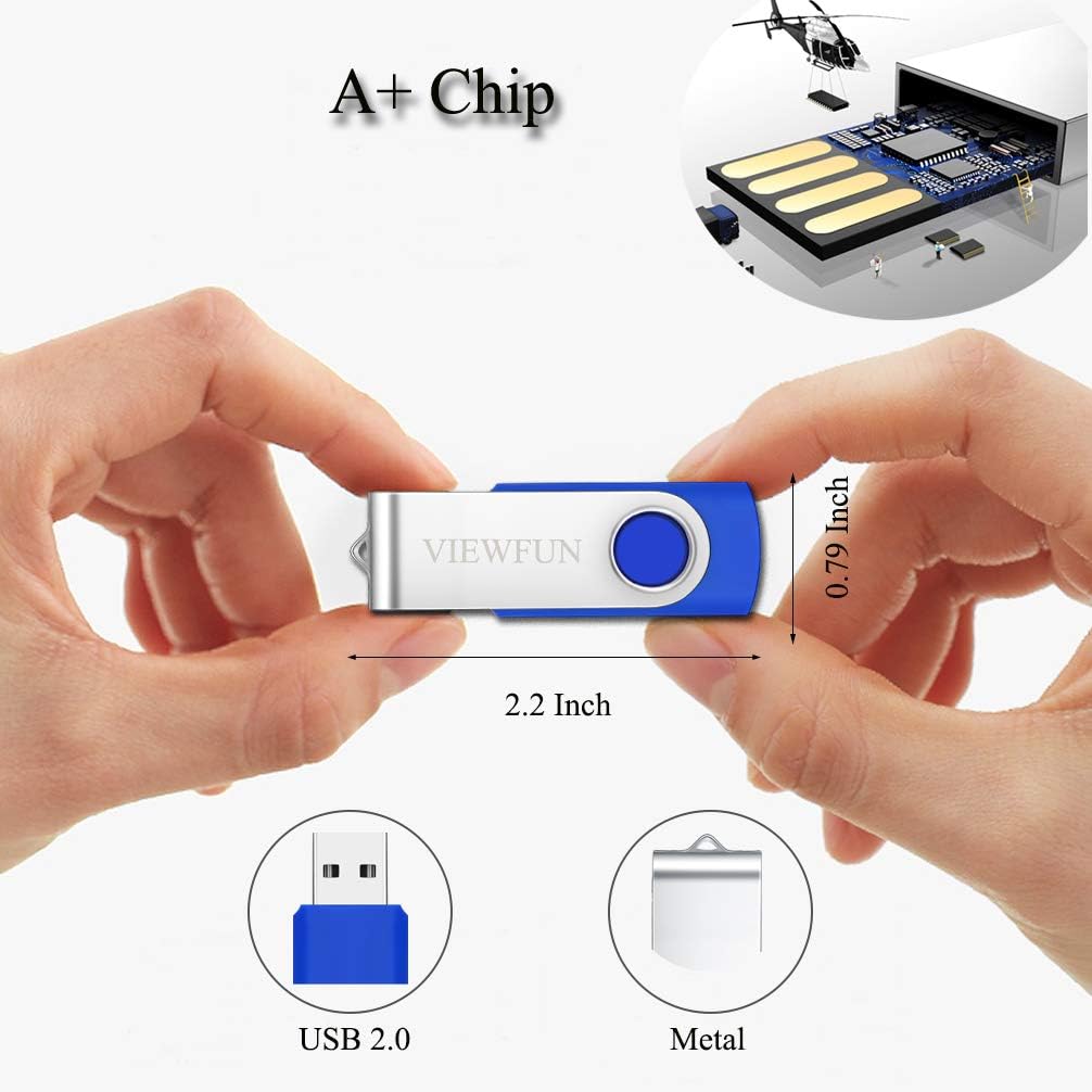 100 Pack 4GB USB Flash Drive with LED Indicator and Lanyards W63958
