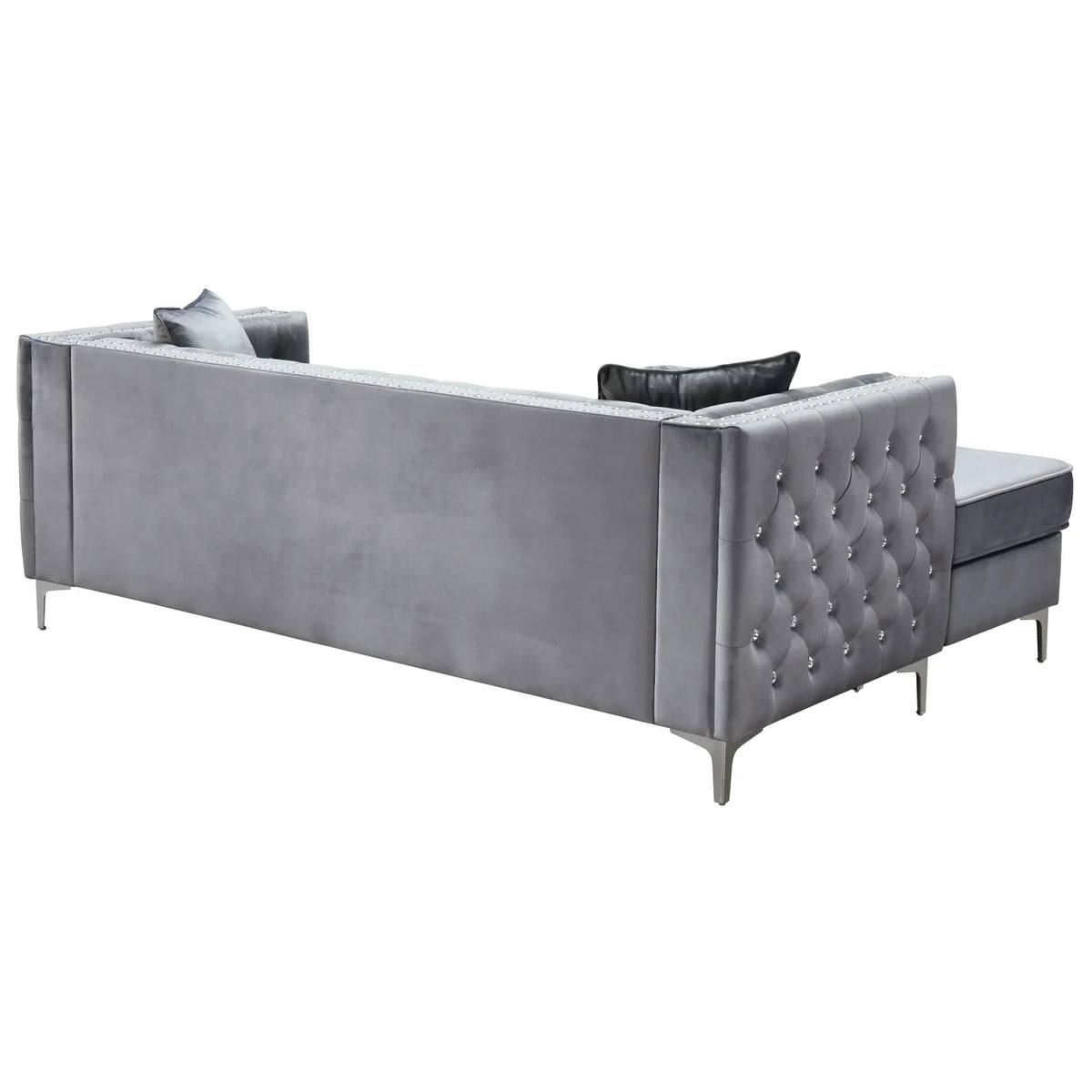 Gray Sofa Chaise S73956