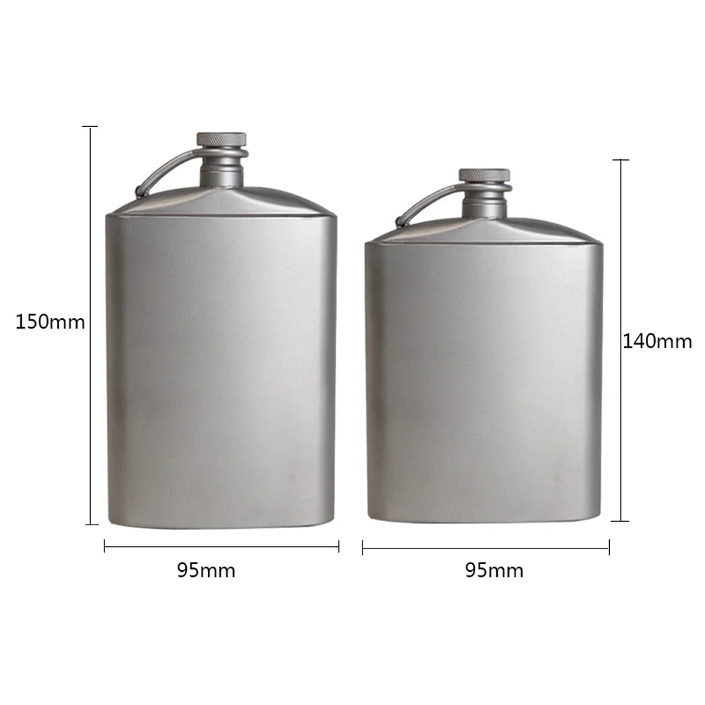 Ultralight Titanium Flask with Screw Clip K8315