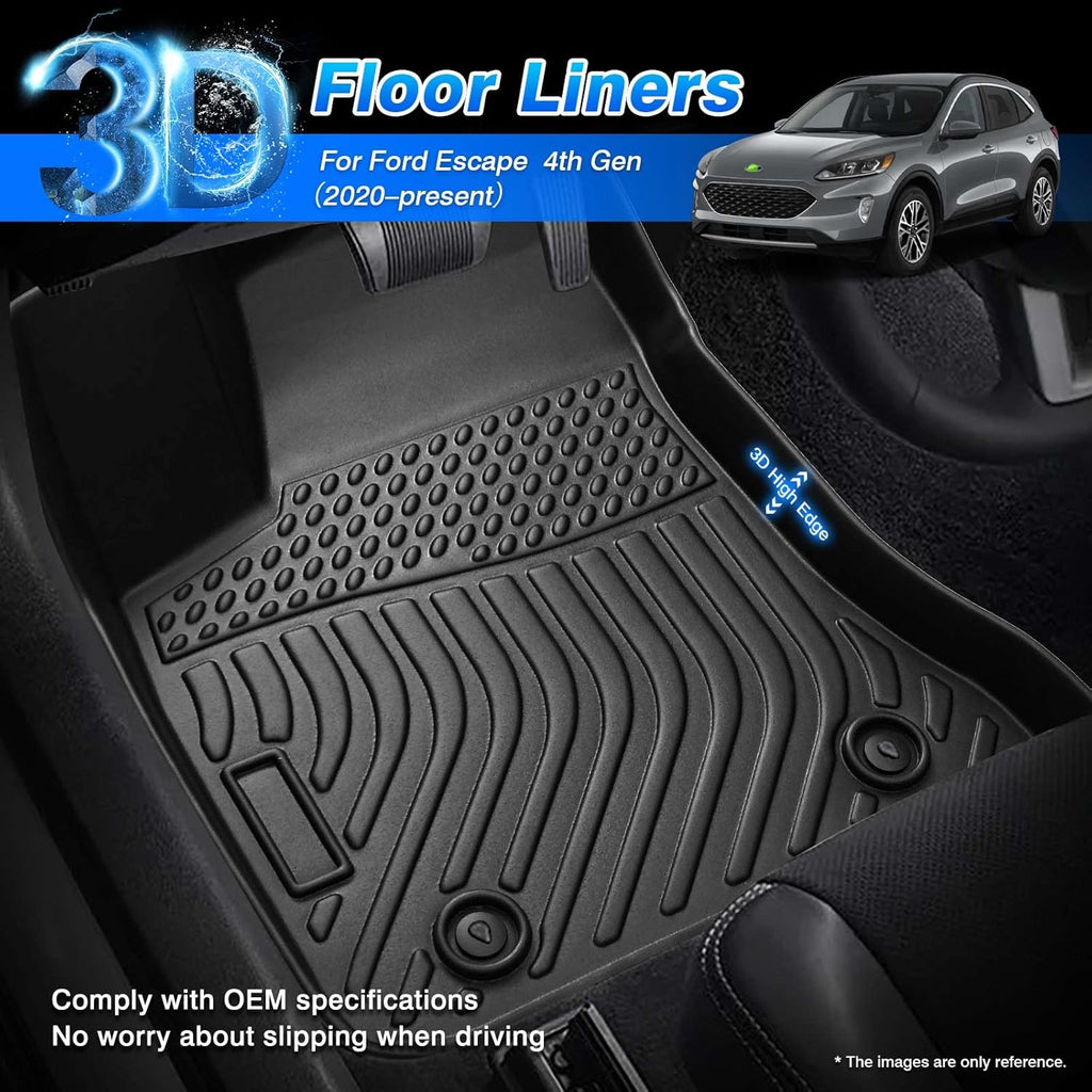 TPE All Weather Floor Mats for Ford Escape Hybrid I968926