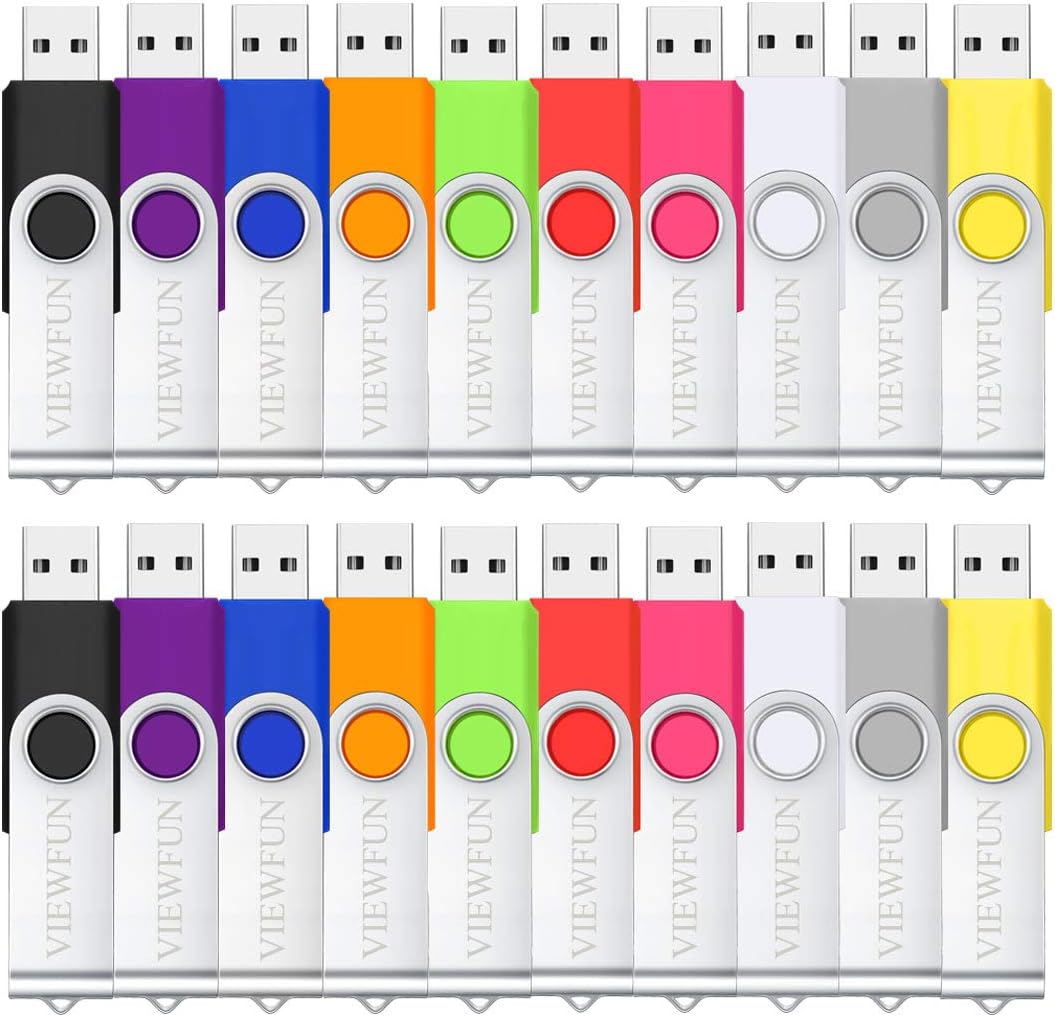 100 Pack 4GB USB Flash Drive with LED Indicator and Lanyards W63958