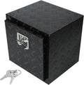 Black Aluminum 5 Bar Tread Underbody Toolbox with Lock Latch H49165